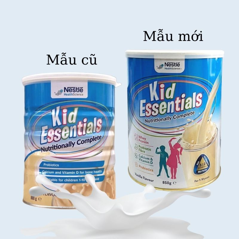 [MẪU MỚI] Sữa KID ESSENTIALS Hàng Úc Chính Hãng Hộp 850g, Hỗ Trợ Tăng Chiều Cao, Cân Nặng Cho Bé