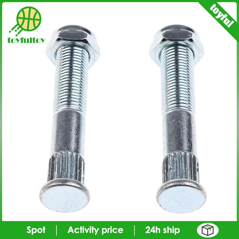 Set 2 Trục Ván Trượt Kèm 2 Đai Ốc Dài Màu Bạc Chuyên Dụng