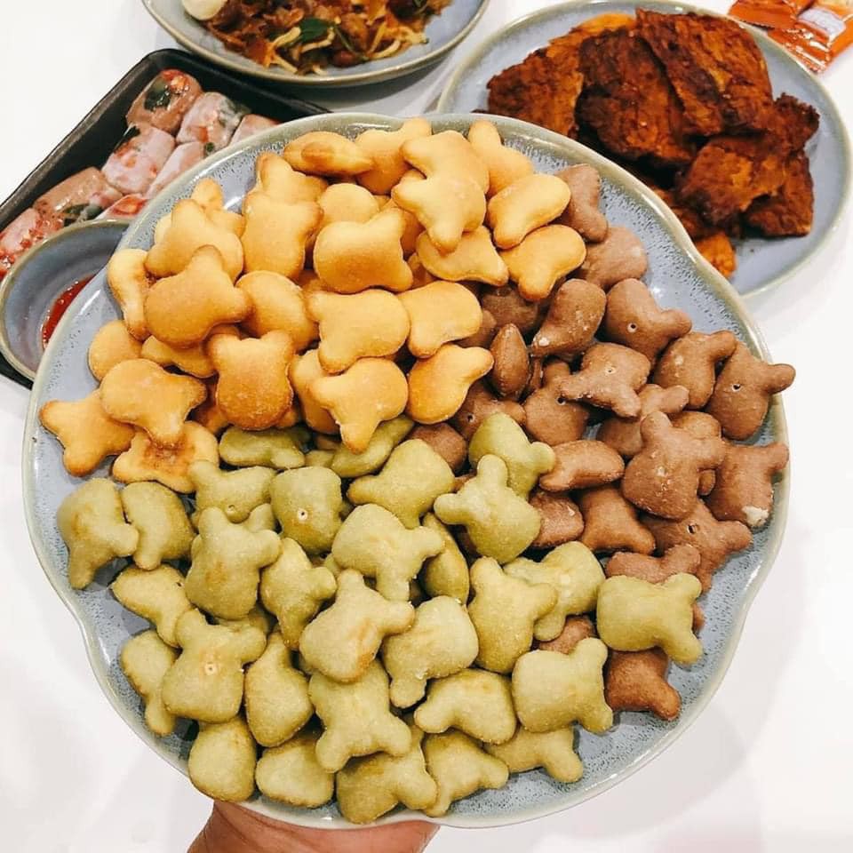 Bánh gấu mix các vị nhân kem Thiên Hồng 50k/ hộp 400g | BigBuy360 - bigbuy360.vn