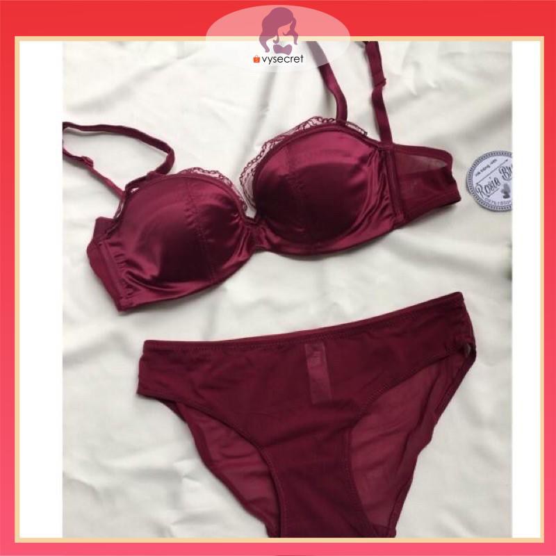BỘ ĐỒ LÓT SATIN CAO CẤP 🍁 feeship 🍁 BỘ ÁO LÓT MUT MỎNG,CÓ GỌNG,ÔM NGỰC QUYẾN RŨ C1235 | BigBuy360 - bigbuy360.vn