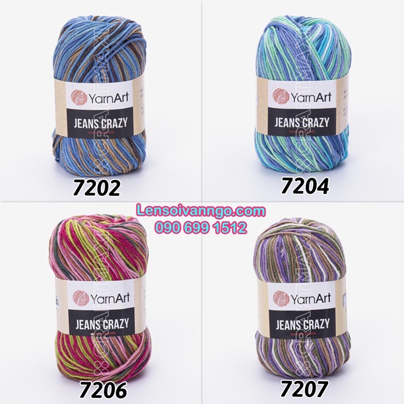 Len YarnArt JEANS CRAZY Thổ Nhĩ Kỳ
