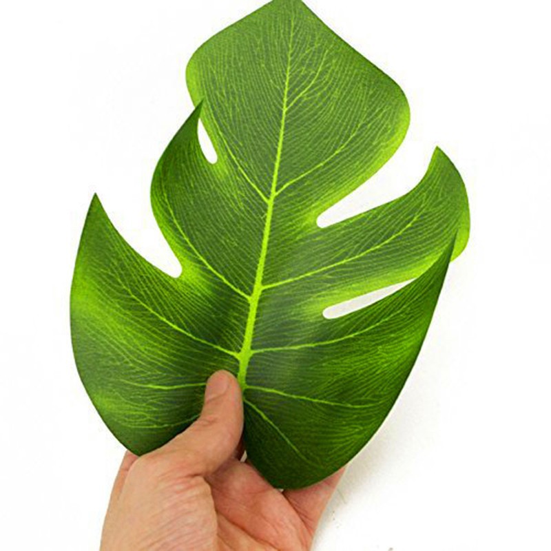 Bộ 12 lá nhiệt đới giả dùng để trang trí tiệc cưới