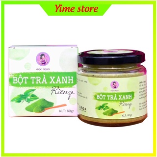 Bột trà xanh làm trắng da Hanmade Mộc nhan ngừa mụn trứng cá,dưỡng trắng da,chống lão hóa,tẩy da chết