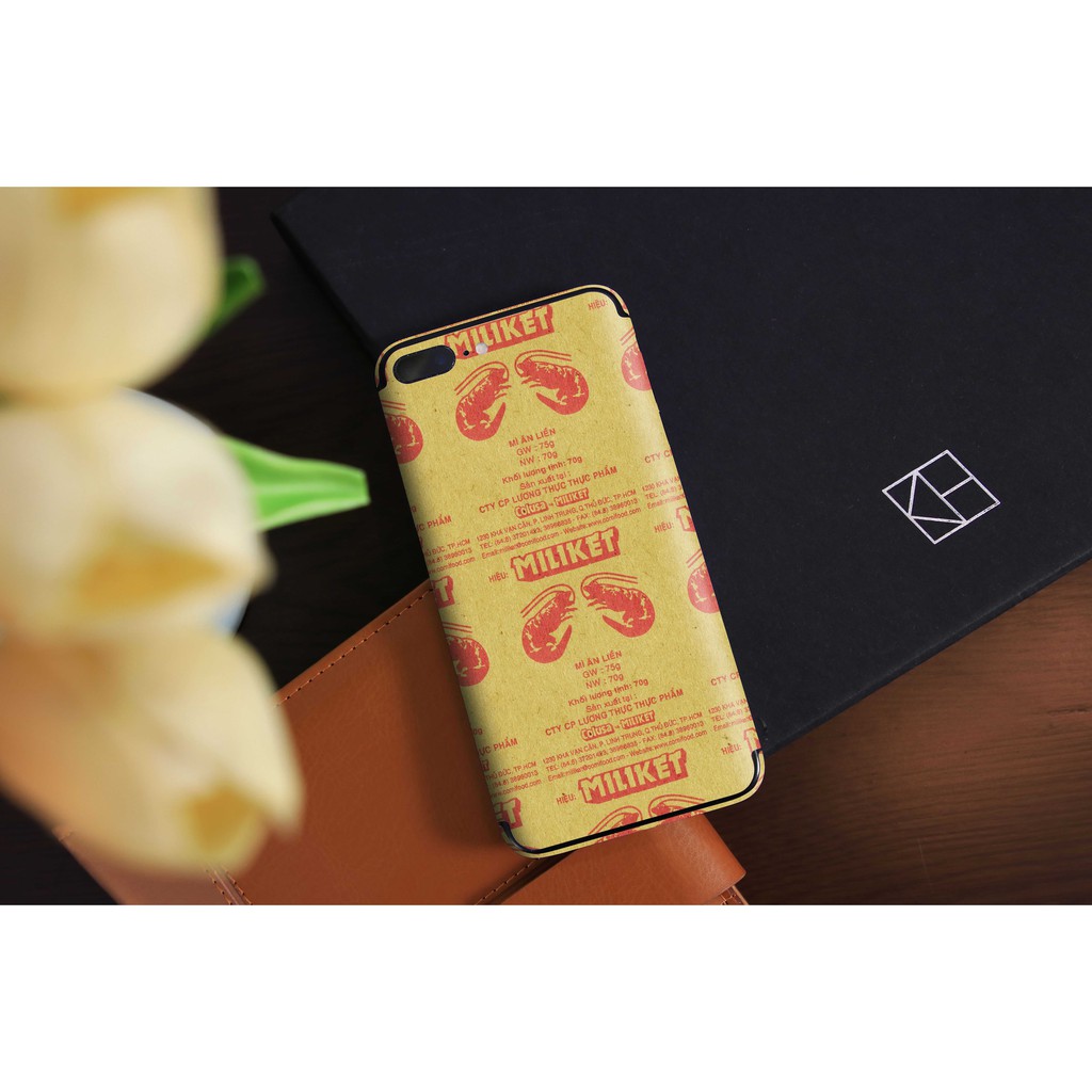 Skin IPhone Hình Mì Tôm | Skin IPhone Full Lưng Viền 5 Lớp Chất Liệu Cao Cấp Chống Xước, Chống Thấm,