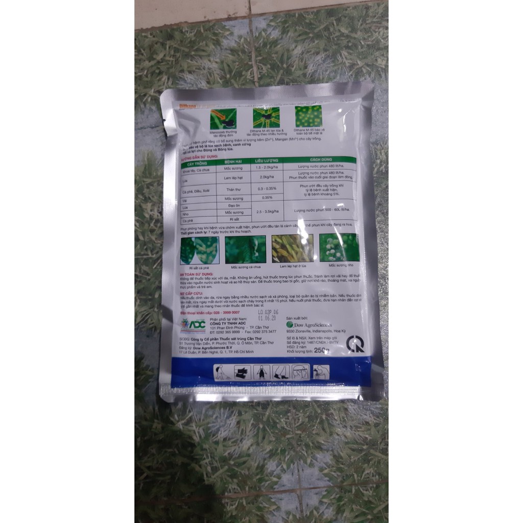 Thuốc trừ nấm bệnh - Dithane M45 -gói 250gram