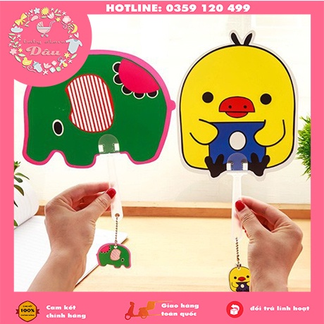 Quạt nhựa cầm tay siêu rẻ xinh xắn cho bé trai/gái hình doraemon,vịt, hello kitty, chopper, hoa quả ....