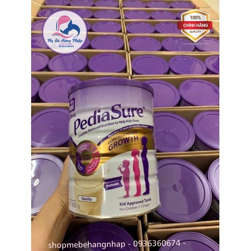Sữa Pediasure Úc 850g - Vị Vani