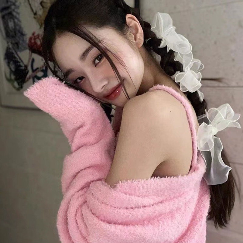 Dây Buộc Tóc Đuôi Ngựa Co Giãn Nhiều Màu Sắc Thanh Lịch Dành Cho Nữ