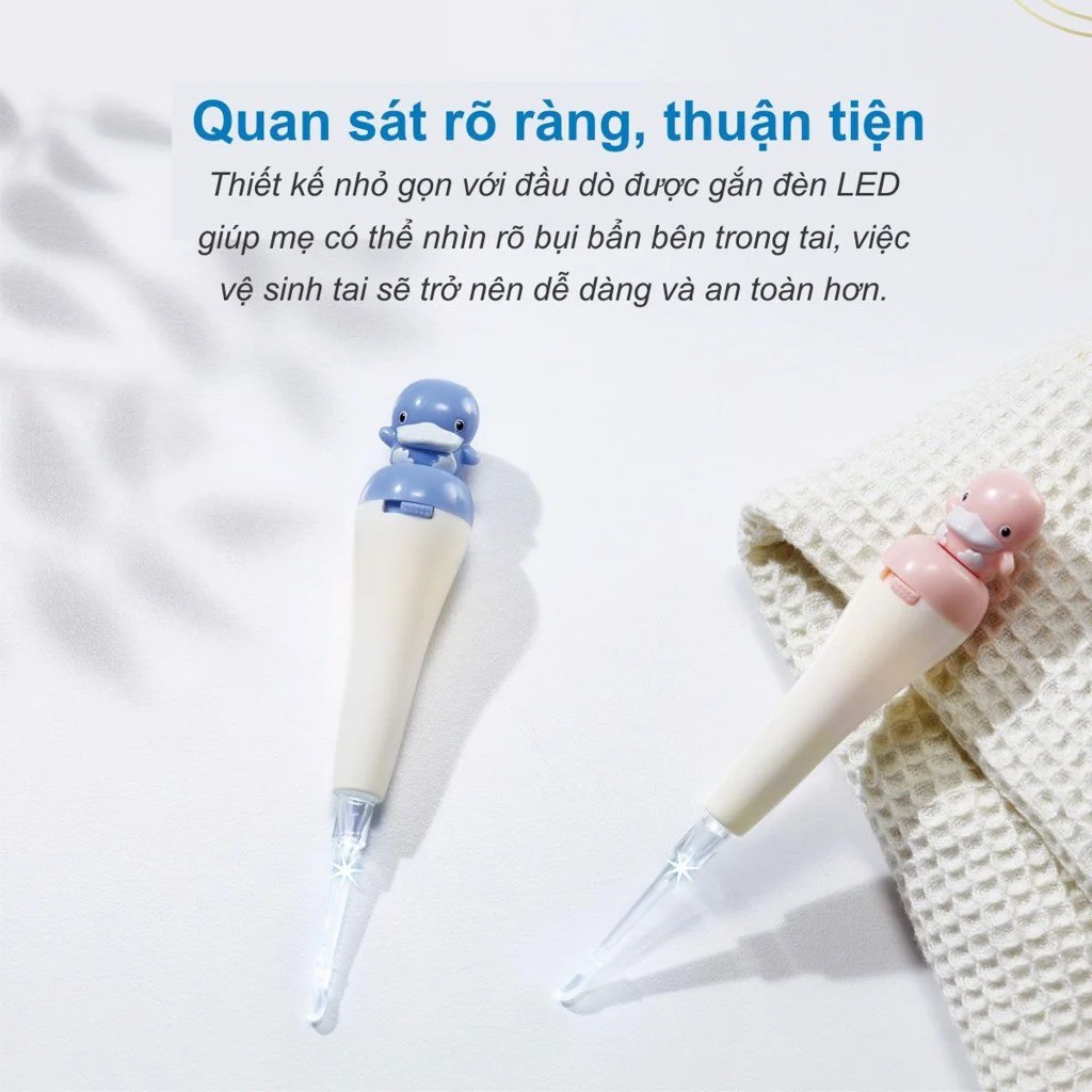 Dụng cụ ráy tai cho bé có đèn kuku ku3036