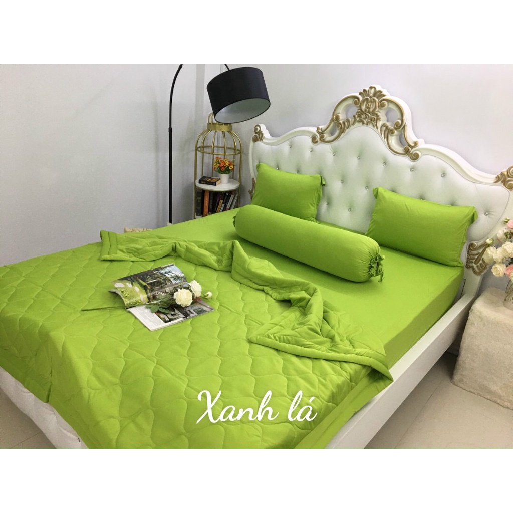 Drap thun hàn lạnh loại 1, bộ ga giường thun trơn Hàn Quốc 4 món | BigBuy360 - bigbuy360.vn