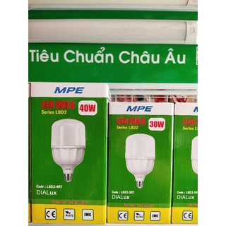 Bóng led búp trụ mpe 20w 30w 40w 50w lbd2