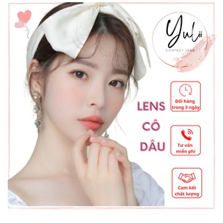 Lens cô dâu chú rể ANN365 màu nâu-xám tây đeo êm 8h, kính áp tròng cận giãn tròng ít phù hợp cho cả nam nữ|YULII LENS