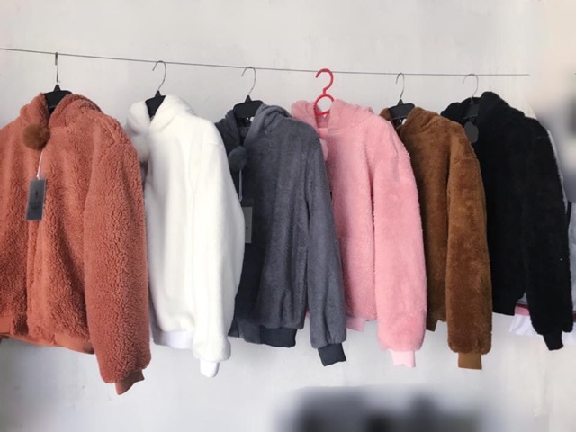 [Mã WA12150 giảm 20k đơn 150k] Áo lông tai gấu 2 lớp DHU643 | BigBuy360 - bigbuy360.vn