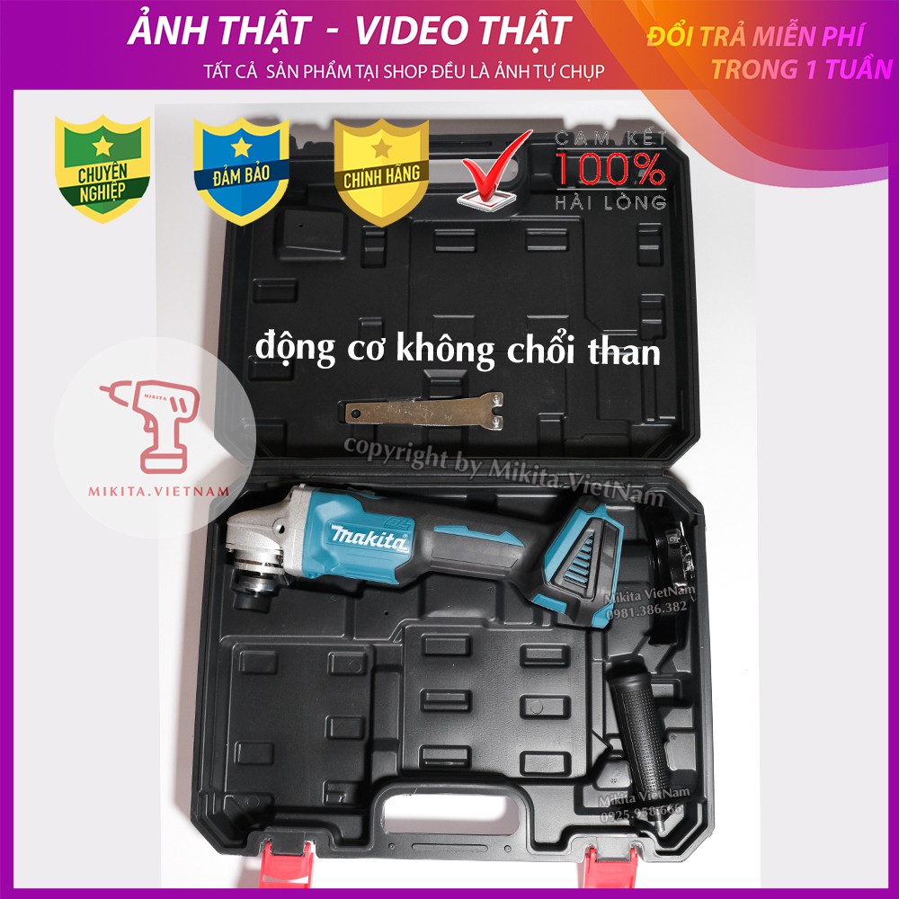 THÂN MÁY MÀI PIN MAKITA - ĐỘNG CƠ KHÔNG CHỔI THAN