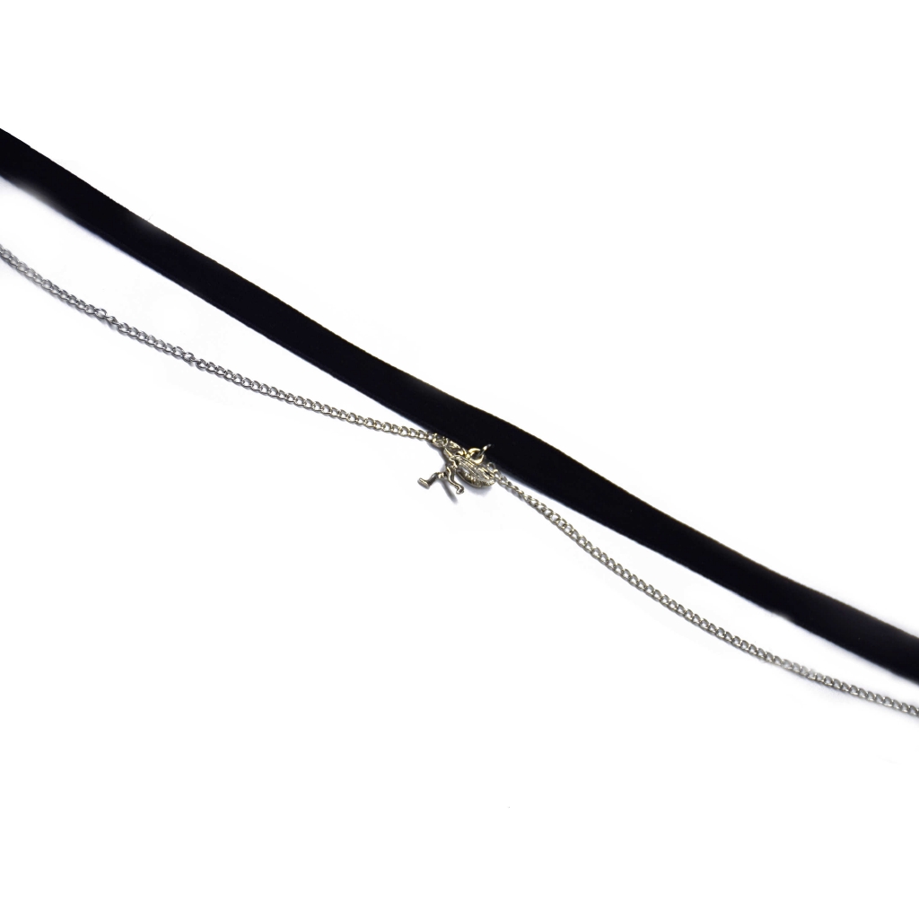 Vòng cổ Choker mặt hình thần cupid kiểu retro xinh xắn cho bạn gái