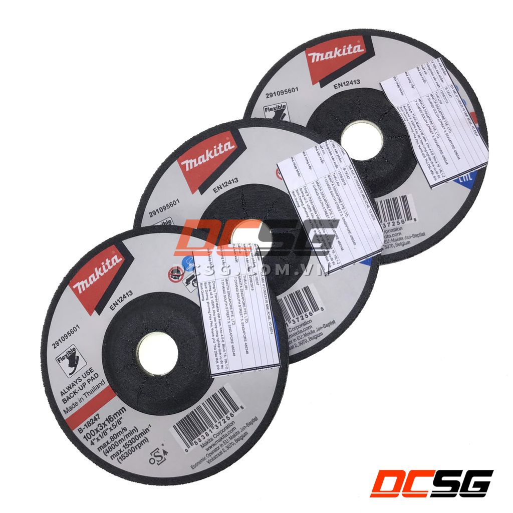 Đá mài mềm cho kim loại 100x3x16mm Makita B-18247  | DCSG