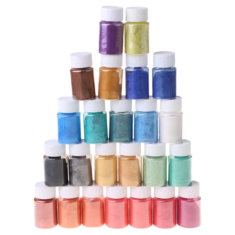 Hộp Phấn Phủ Ngọc Trai 24 Màu Tự Nhiên Sắc Tố Ngọc Trai Epoxy Mica