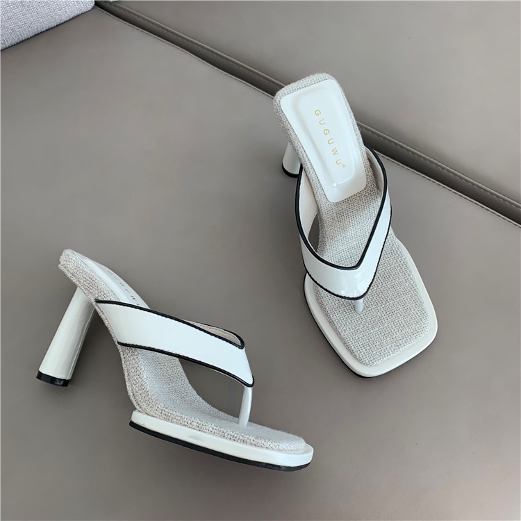 Guốc Nữ Cao Cấp Mũi Vuông Gót Trụ QC Cao 7cm TRINH LÊ SHOP GIÀY DÉP