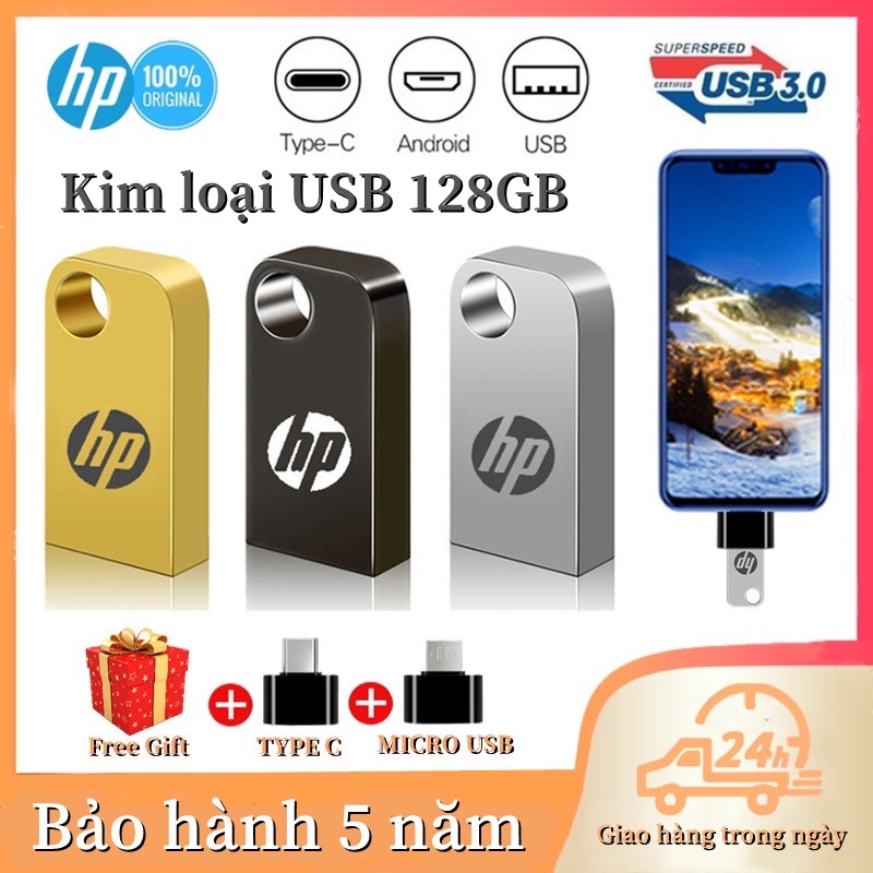 Usb 3.0 Dung Lượng 128GB Bằng Kim Loại Chống Nước