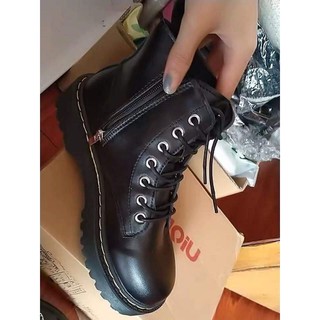Giày boot nữ cổ cao cá tính ( Hàng order)