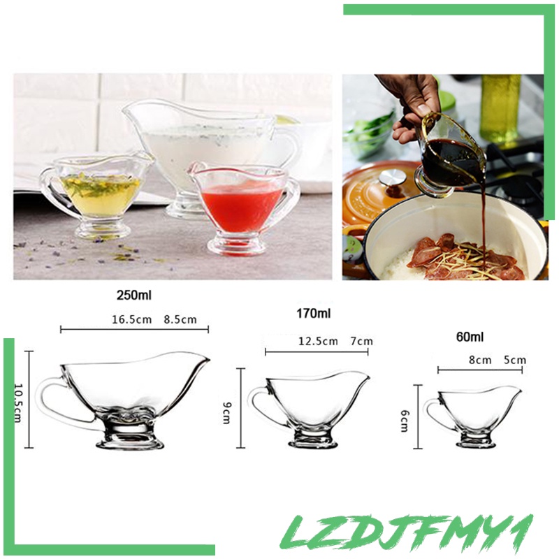 [giá giới hạn] Clear Beefsteak Gravy Sauce Boat Steak Juice Container Restaurant Tool 250ml