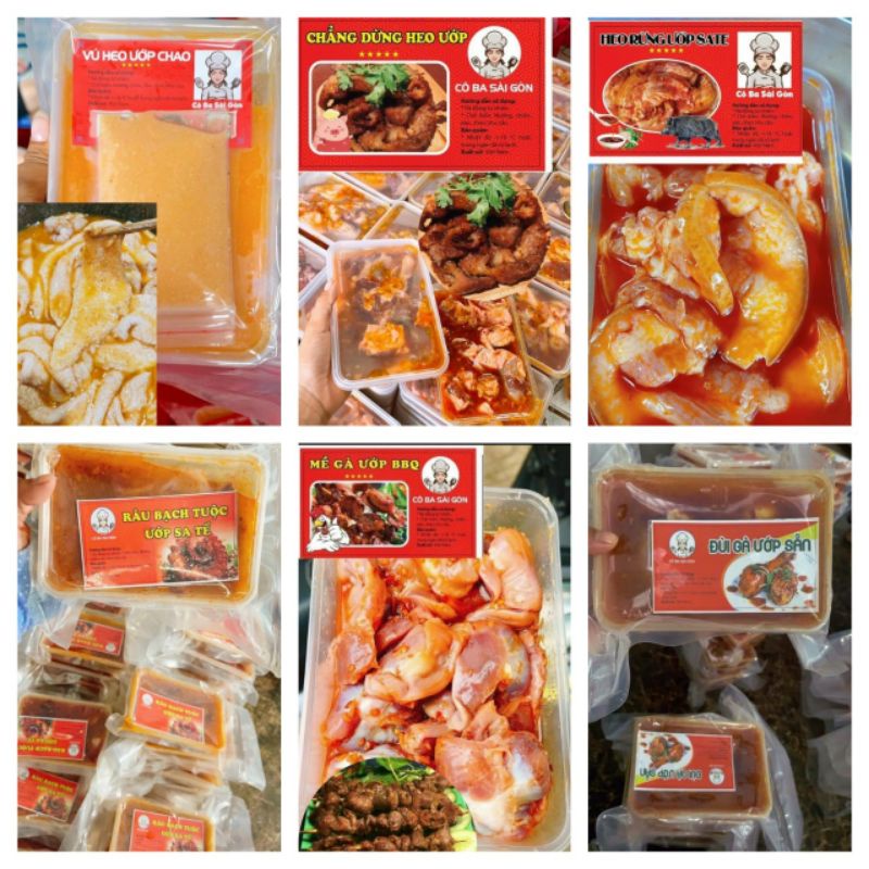 CÁC MÓN NƯỚNG ƯỚP SẴN.