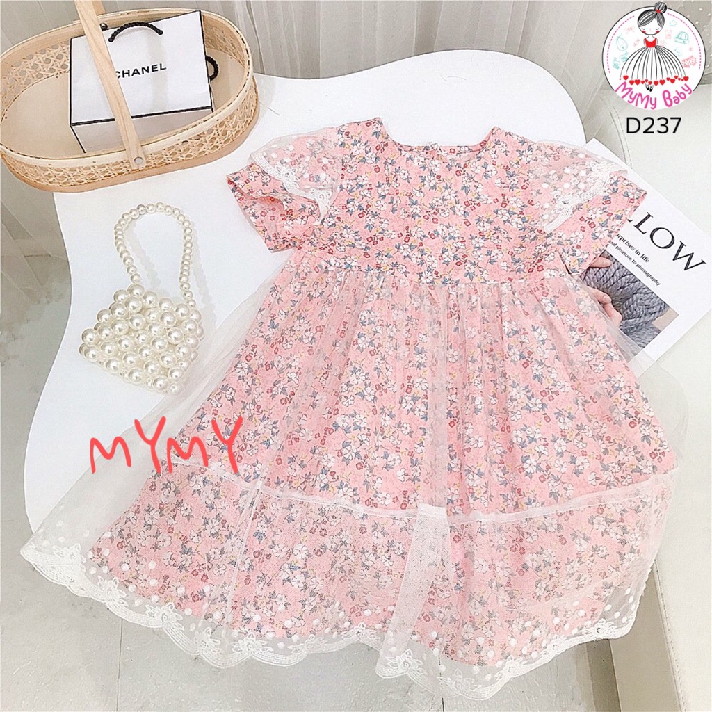 Đầm ren hoa hồng