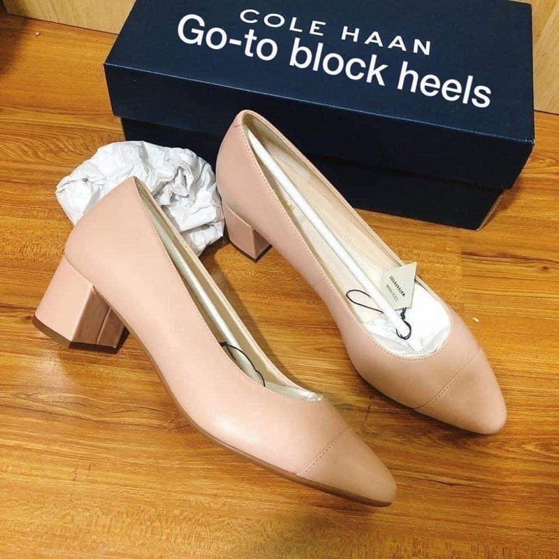 Go to block heel pump Cole Haan - order đợt đầu - sz 7.5