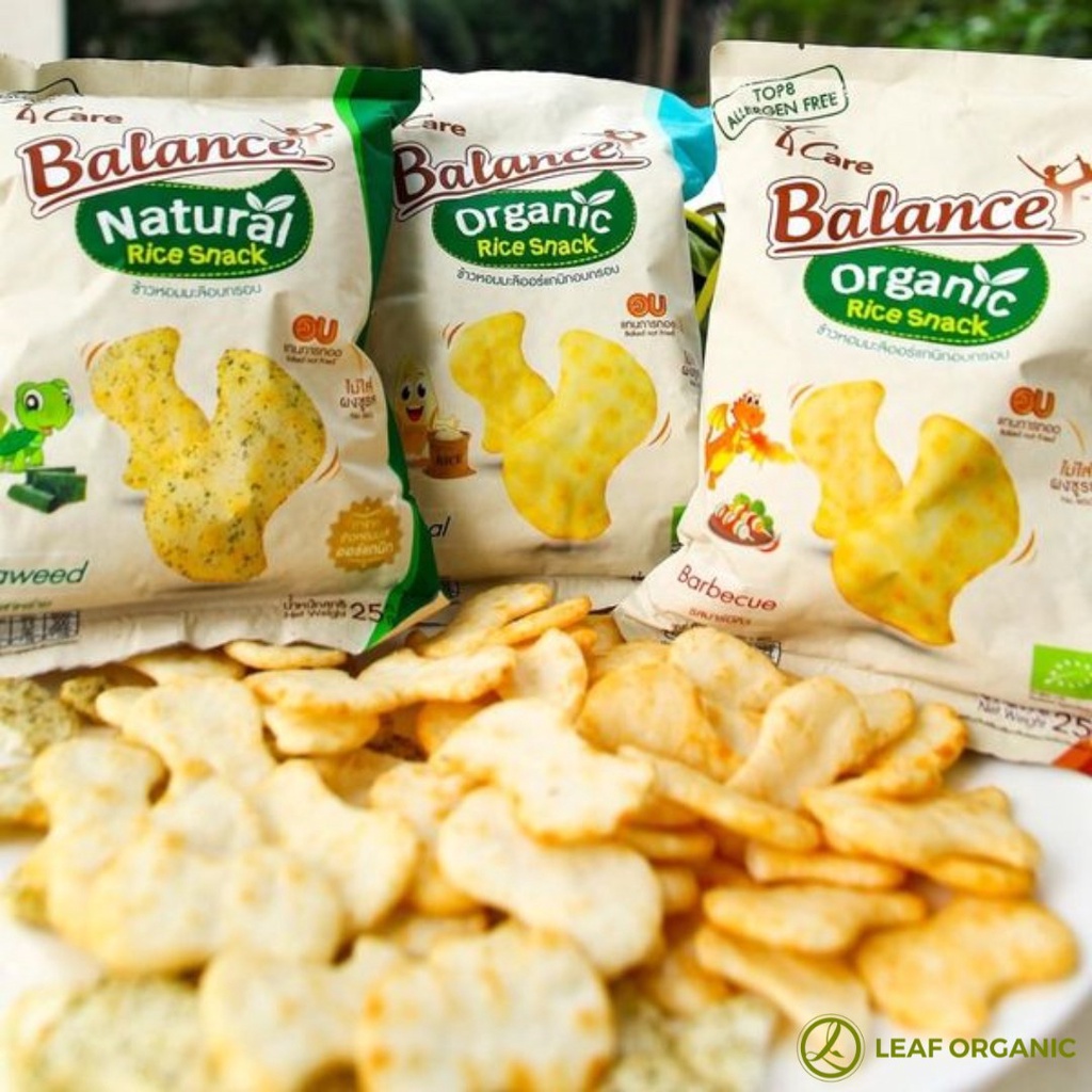 BÁNH SNACK GẠO HỮU CƠ 4CARE BALANCE 25G (Vị BBQ/ Truyền thống/ Rong biển)