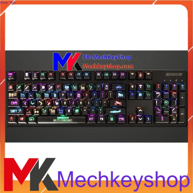 Bộ keycap PUBG 108 phím ABS xuyên led