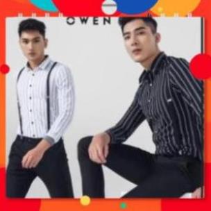 (Deal 11-11) . Sơ mi Owen - Áo sơ mi nam dài tay AS81459 Cực . .1 . > 🛫 . hàng Chuẩn