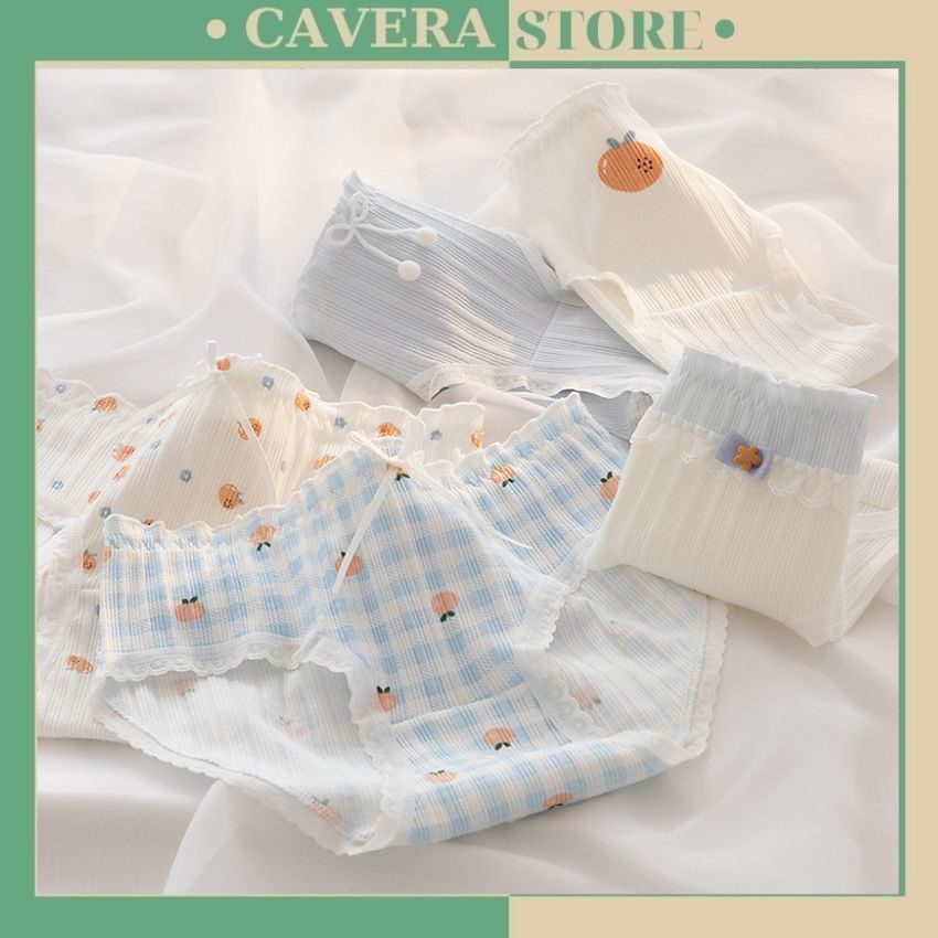 Quần lót nữ cotton xinh xắn, quần chíp nữ đính nơ siêu dễ thương co giãn ôm mông tôn dáng L135