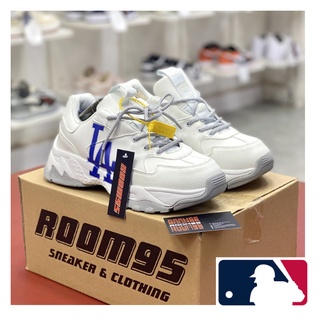 Giày MLB LA đế xám tách Hàn Quốc Chuẩn Auth - Cao 5cm Tôn Dáng chữ in 3d