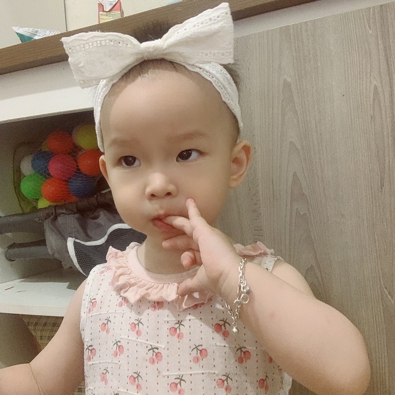 Turban Băng đô ren Hàn Quốc cho bé gái xinh xắn