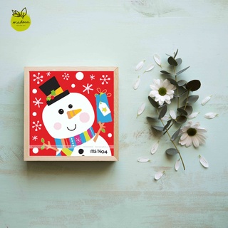 Tranh tô màu theo số tuyết đón Giáng Sinh TE94 kích thước 20x20cm