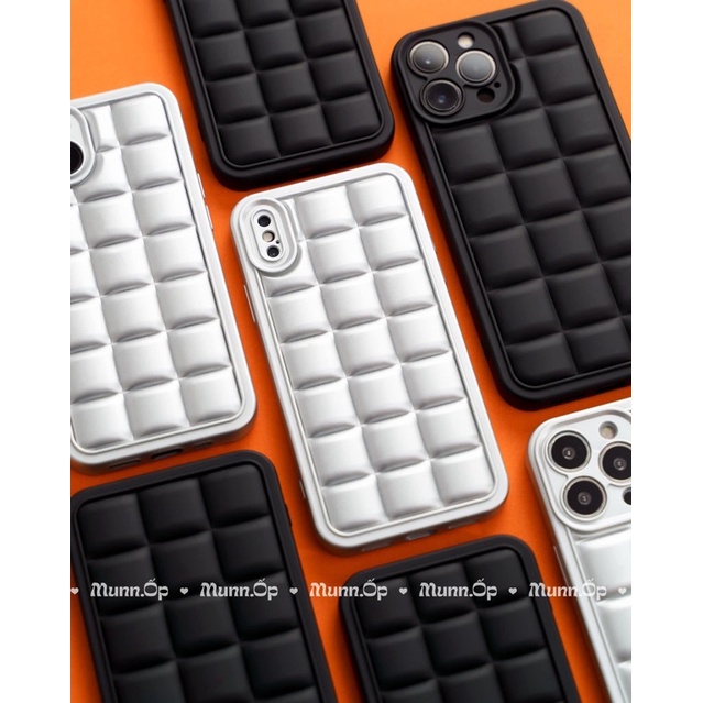 Ốp iPhone ô vuông nhựa dẻo cá tính