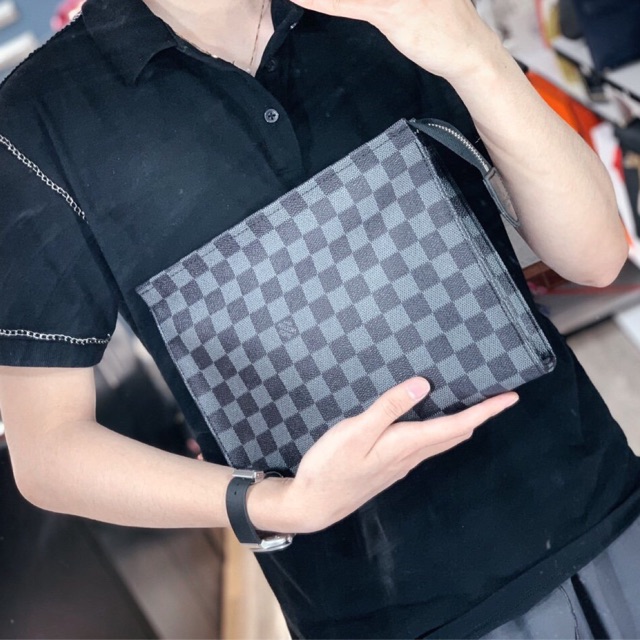 Túi cầm tay đựng ipad nam nữ Clutch Unisex hàng cao cấp full box kèm hộp | BigBuy360 - bigbuy360.vn