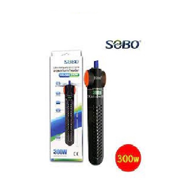 Sưởi bể cá SoBo HQ 300W 500W siêu ngắn có bọc sưởi - sưởi hồ cá bể cá