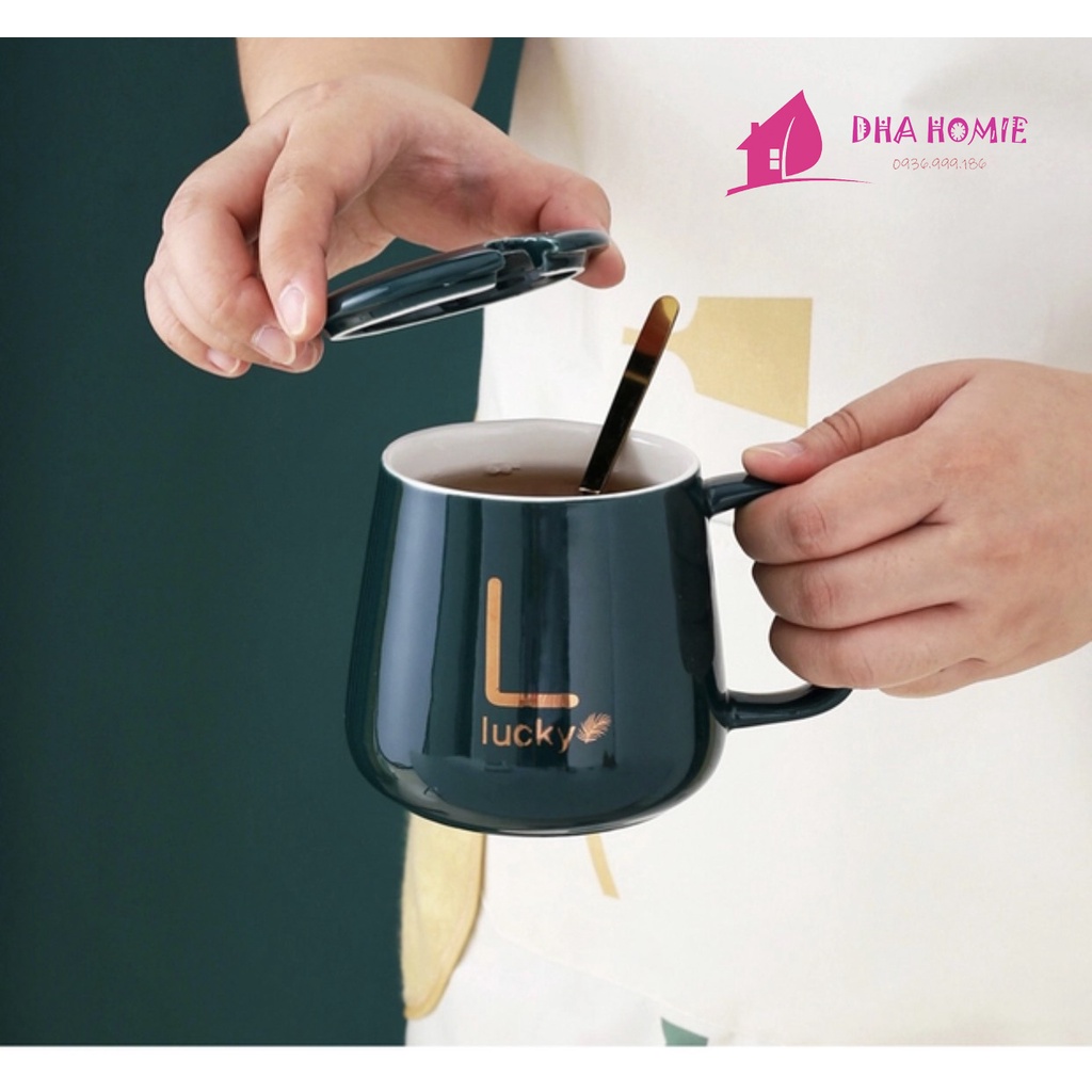 CỐC SỨ CAO CẤP CÓ NẮP, THÌA MÀU BỀN VĨNH CỬU KHÔNG BONG TRÓC TRẦY XƯỚC