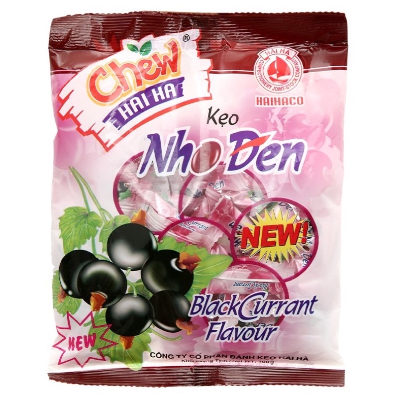 Kẹo Chew Hải Hà Trái Cây các vị gói 105Gram