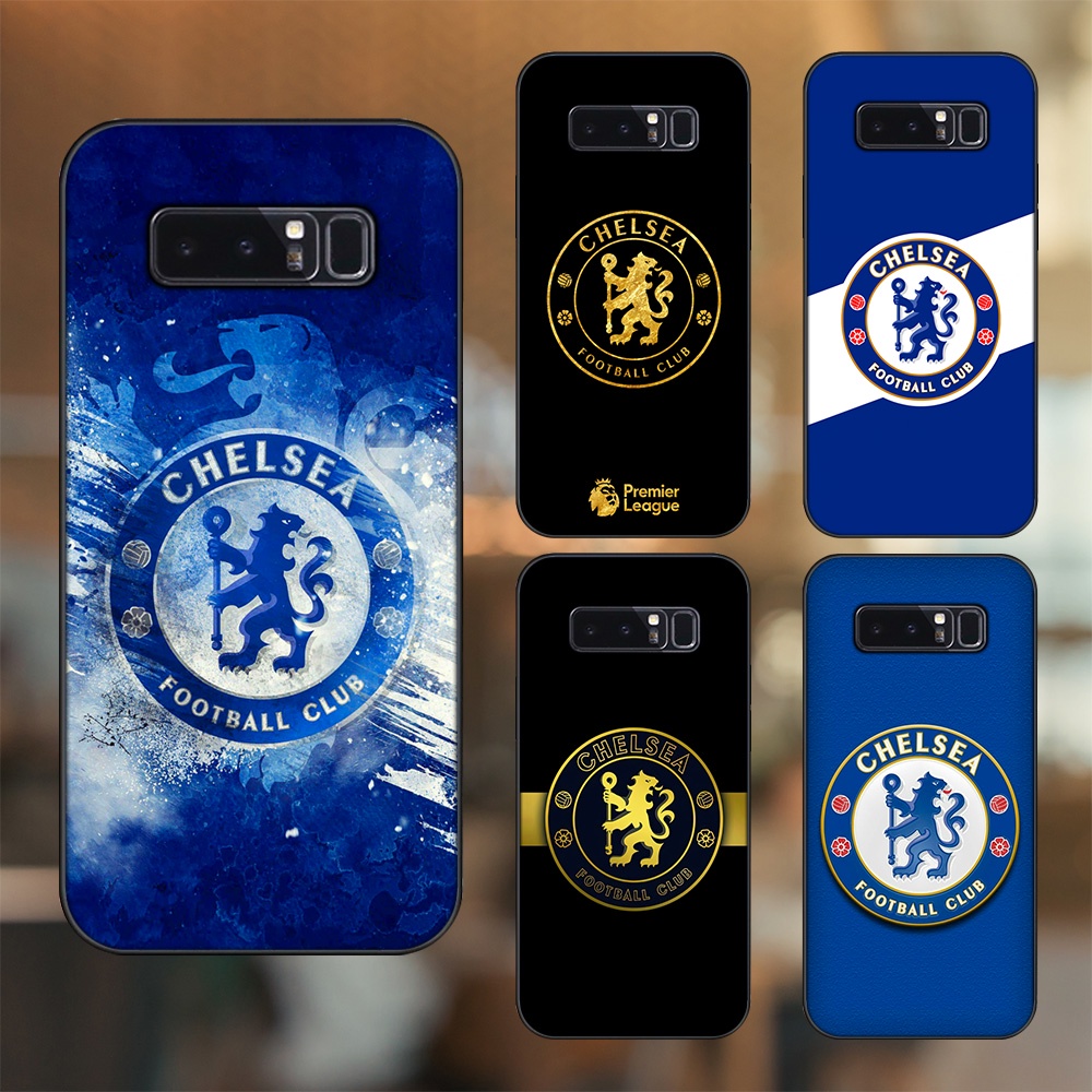 Ốp lưng Samsung Note 8 viền đen in hình Chelsea FC