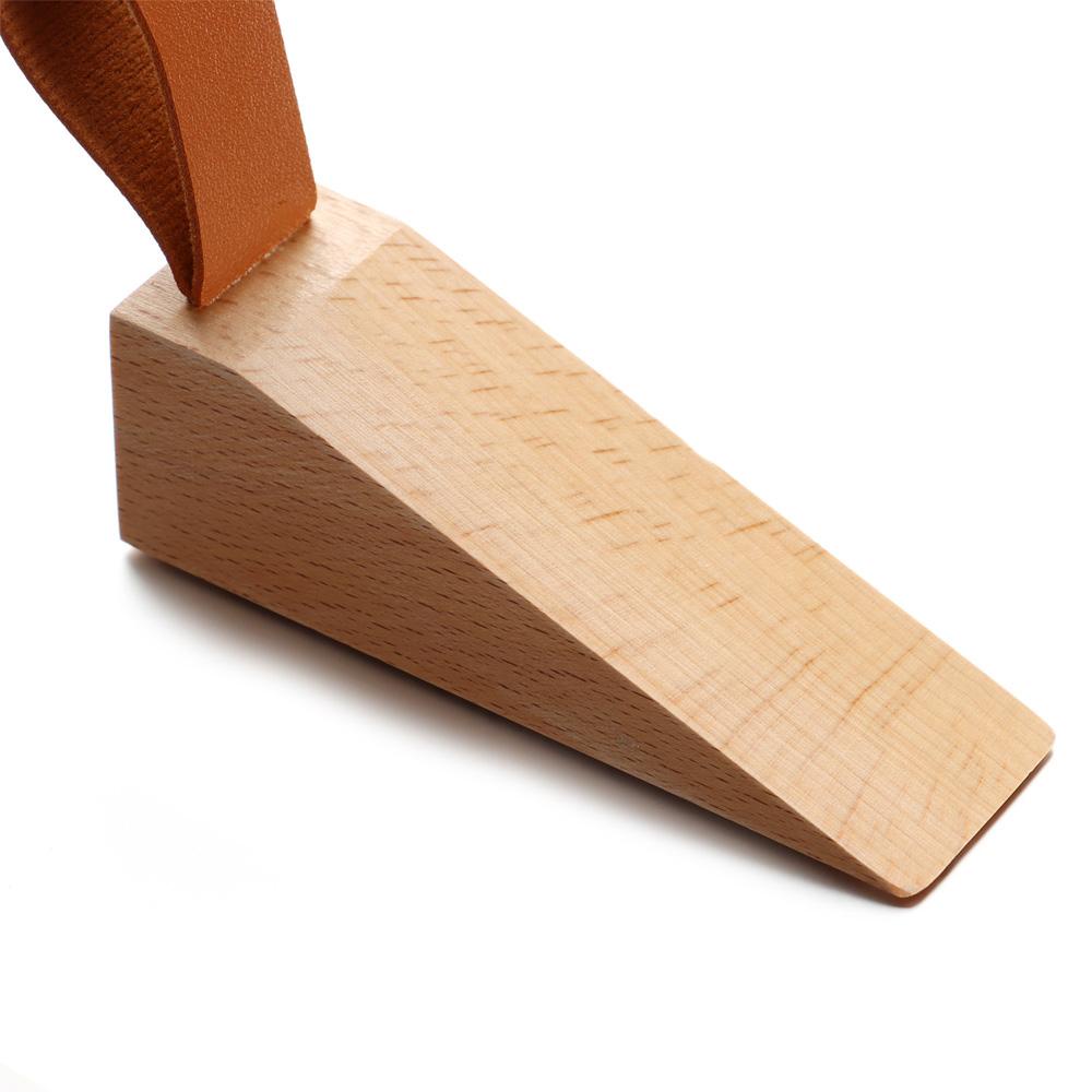 KUNHEV Dụng Cụ Chặn Cửa Bằng Gỗ Sồi Chắc Chắn