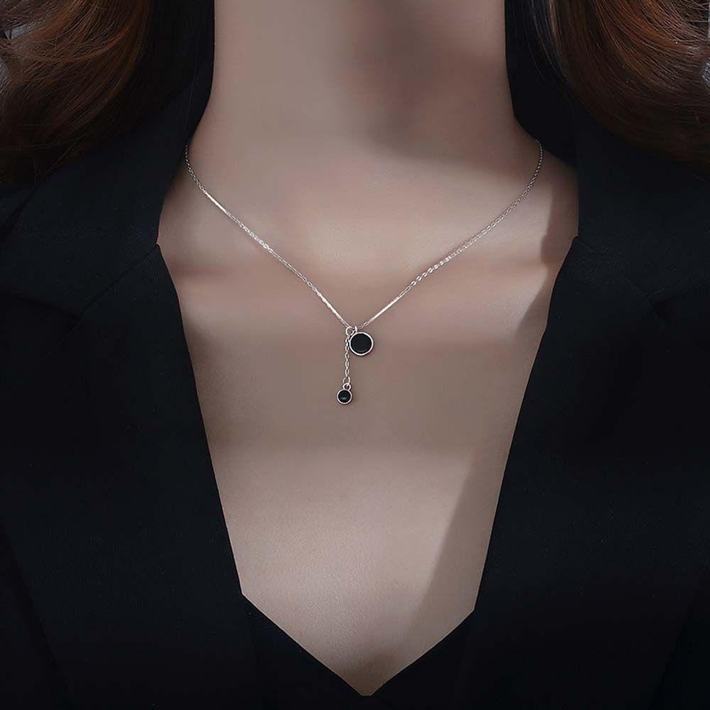 AROMA Vòng cổ Phối Tua Rua Phong Cách Hip Hop Hàn Quốc Độc Đáo Thời Trang Cho Nữ