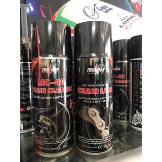 Bộ combo 5 chai xịt sên THUNDER CHAIN LUBE 400ML
