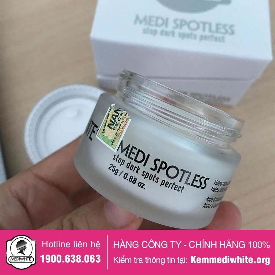 Kem Mờ Thâm Mụn Medi White Chính Hãng - Medi Spotless - Kem Mờ Thâm Mụn Sáng Da Medi White