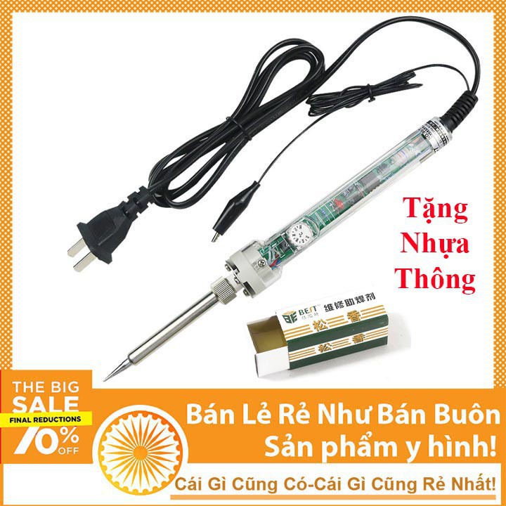 Mỏ hàn thiếc, trạm hàn hakko, tay hàn điều chỉnh nhiệt độ No 907 220v 60W