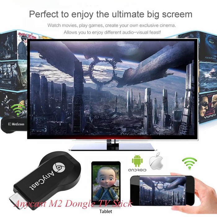 Anycast Thiết Bị Phát Sóng Wifi Dongle / M2 Plus / M4 / Miracast / Ezcast Hdmi