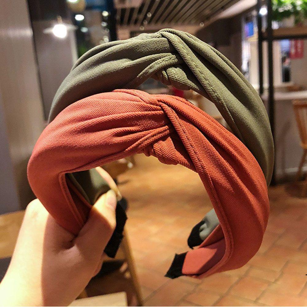 Băng Đô Xoắn Nơ Chéo Thời Trang Dành Cho Nữ
