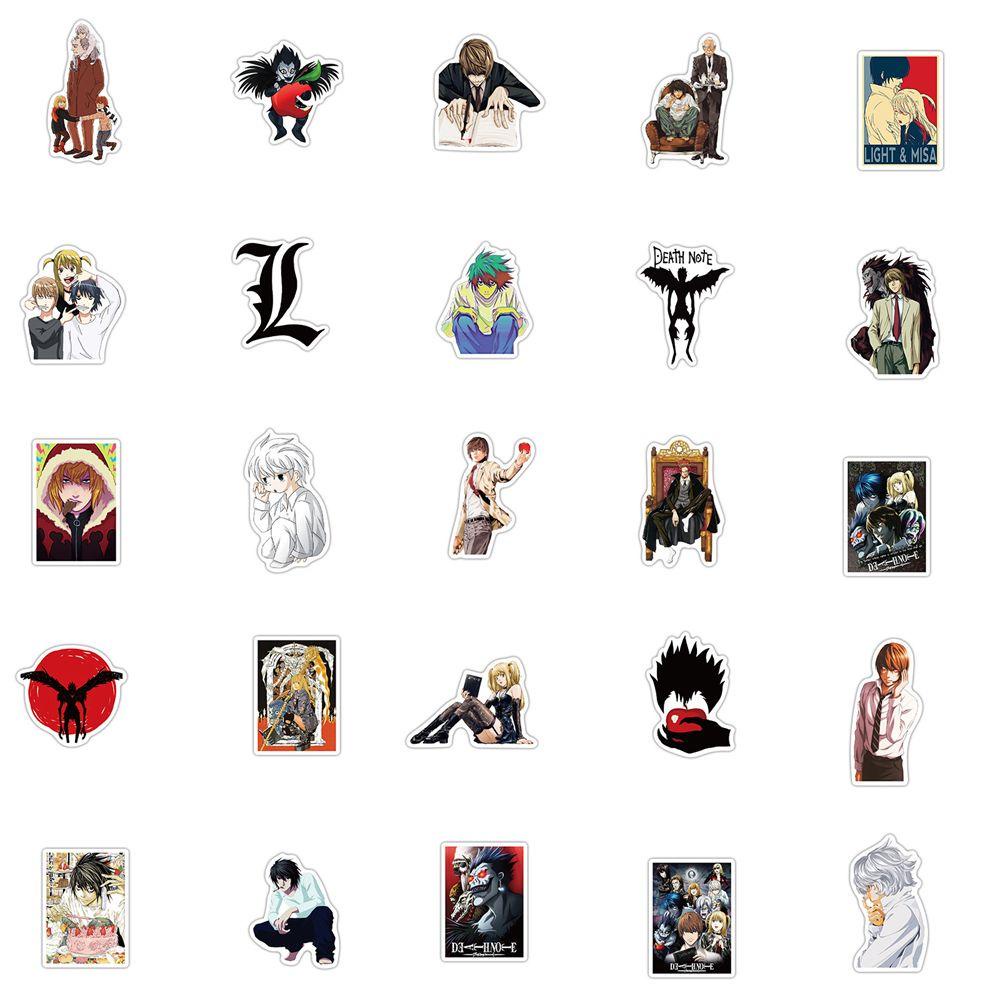 PEWANY Sticker Anime DEATH NOTE Chống Thấm Nước Đa Năng Dán Trang Trí Xe Hơi / Ván Trượt / Laptop
