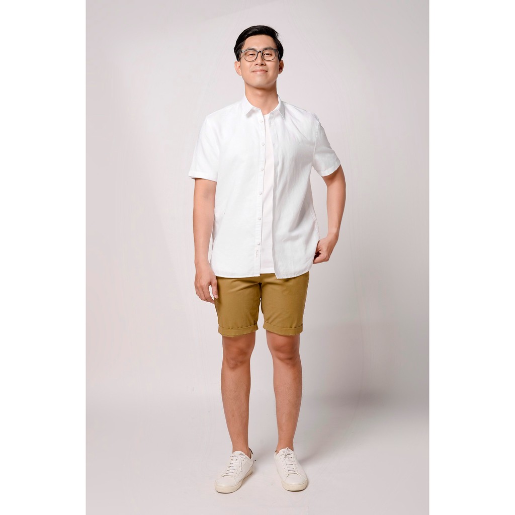 [ROUTINE] - Áo sơ mi tay ngắn LINEN x COTTON 5 màu 10S21SHS006 - Shop LA STORE